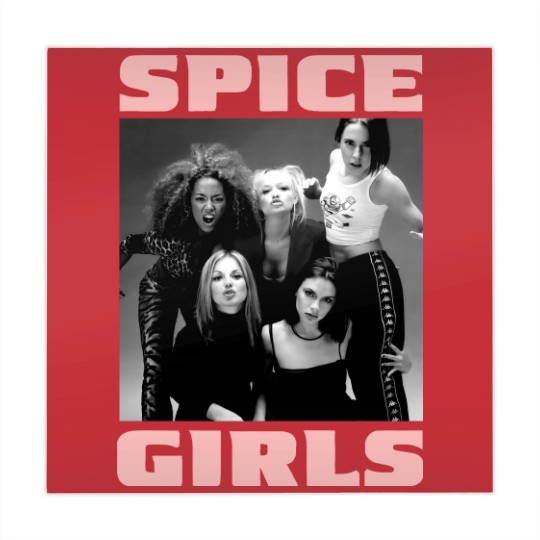 Discover Vintage 90s Spice Girls Graphic Unisex Black Mahjong Mats