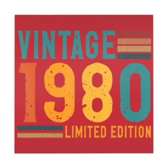 Discover Vintage 1980  42 Years Old Birthday Mahjong Mats