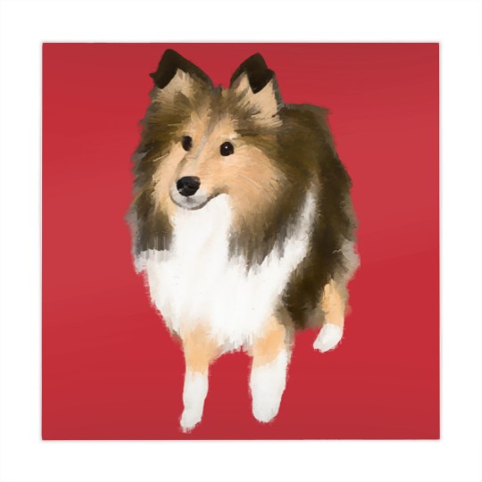 Discover Sheltie Cute Sheltie Drawing Mahjong Mats