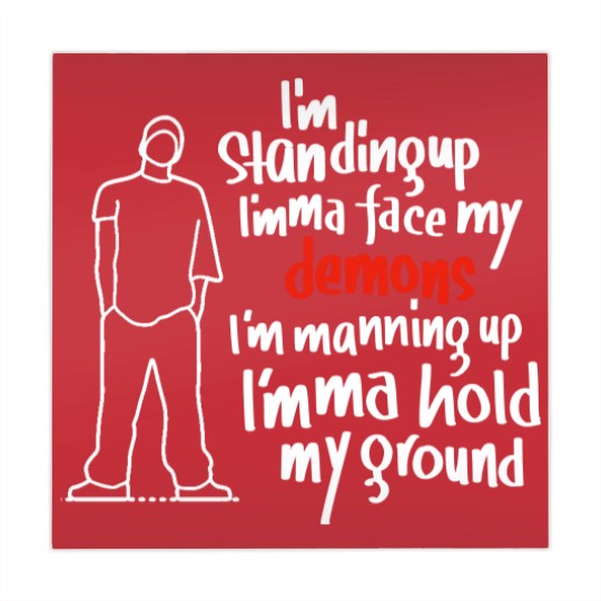 Discover I’m not afraid  - Eminem Lyrics Premium Mahjong Mats