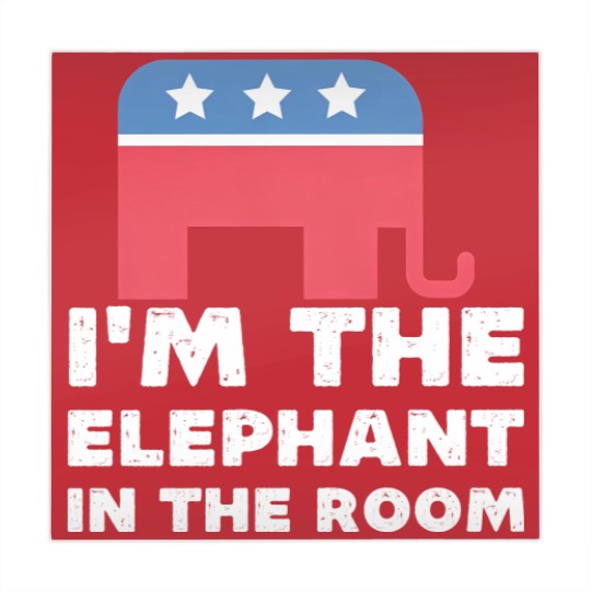 Discover I'm The Elephant In The Room Republican Gift Mahjong Mats