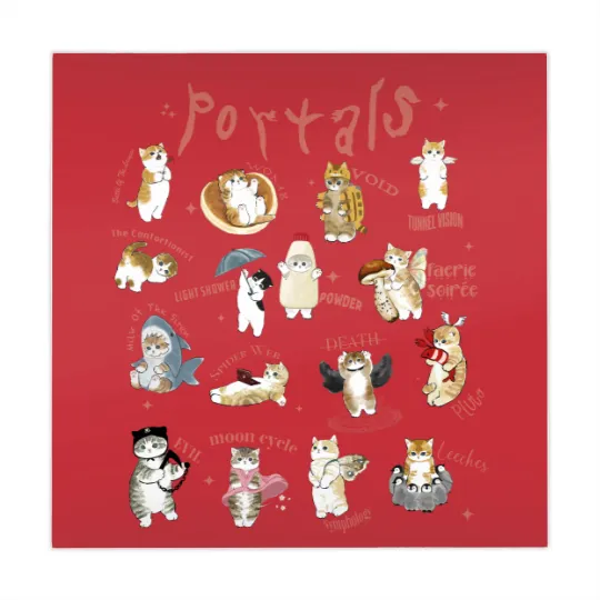 Discover Melanie Mahjong Mats, Melanie Cat Portals Mahjong Mats, Retro Portals Tour