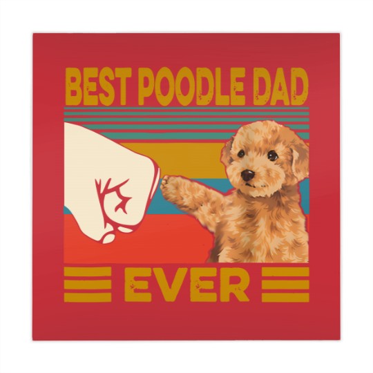 Discover Poodles Vintage Best Poodle Dad Ever dog lover Fathers Day 211 Poodle dog Mahjong Mats
