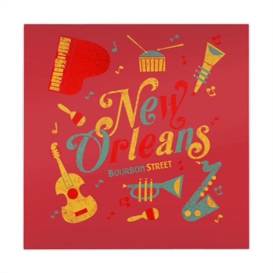 Discover New Orleans Louisiana Music Lovers Mahjong Mats Bourbon Street Mahjong Mats