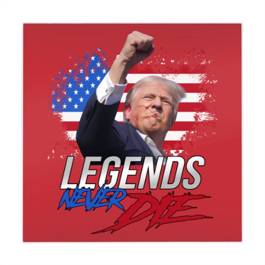 Discover Trump Legends Never Die Dark Mahjong Mats, Trump Fight 2024 Mahjong Mats
