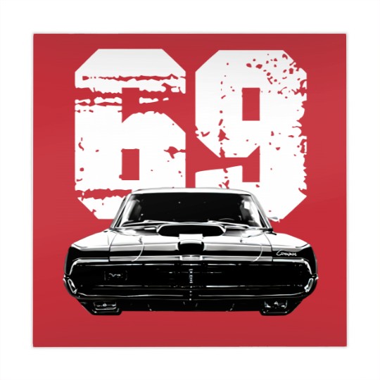 Discover 1969 Mercury Cougar Front View with Year Mahjong Mats