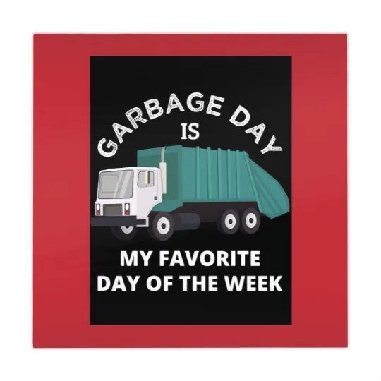 Discover Garbage Day Is My Favorite Day Mahjong Mats
