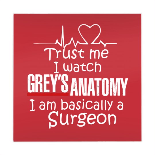 Discover Trust Me I Watch Grey's Anatomy, I'm Basically A Surgeon Mahjong Mats