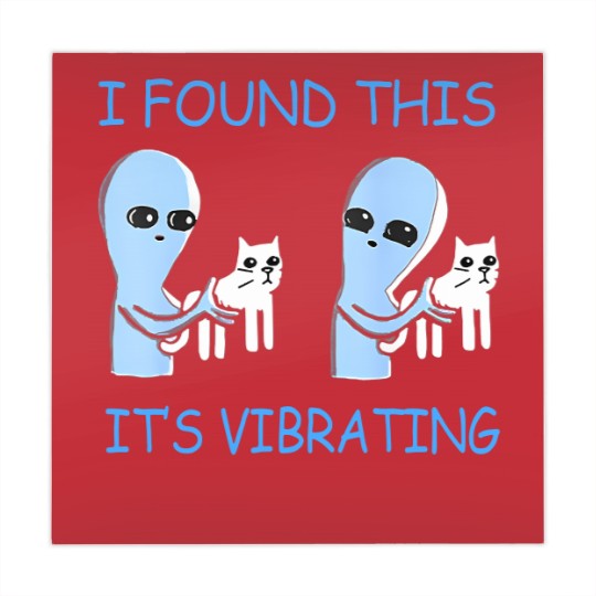 Discover i found this it's vibrating funny aliens cats Mahjong Mats