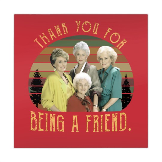 Discover The Stay Golden Thank You For Being A Friend 80s Vintage Sunset Mahjong Mats