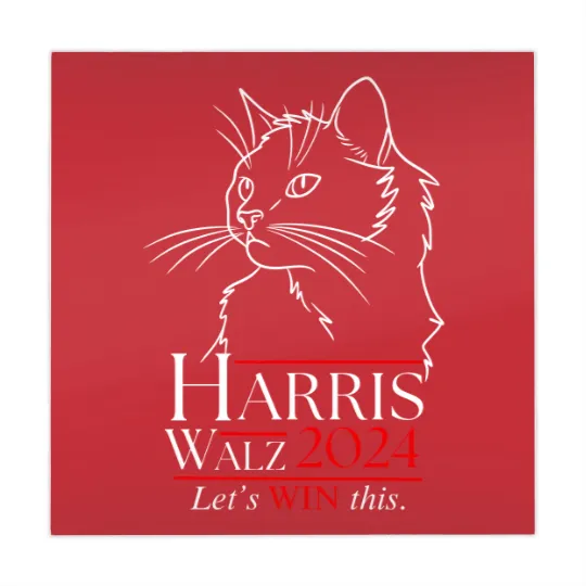 Discover Harris Walz 2024 Mahjong Mats Cat Lady for Kamala Harris Walz Mahjong Mats Cat Ladies