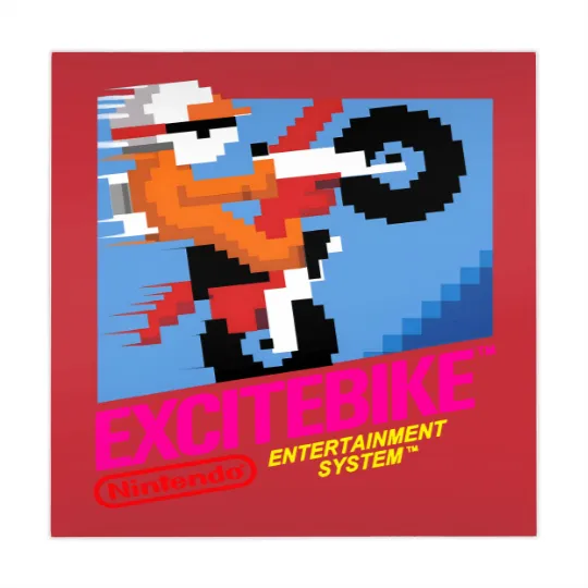 Discover NES Excitebike Transparent Mahjong Mats