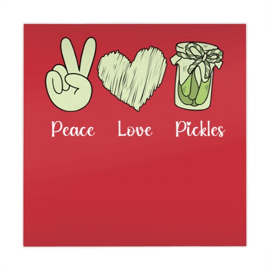 Discover Funny Pickle Mahjong Mats, Peace Love Pickles Mahjong Mats