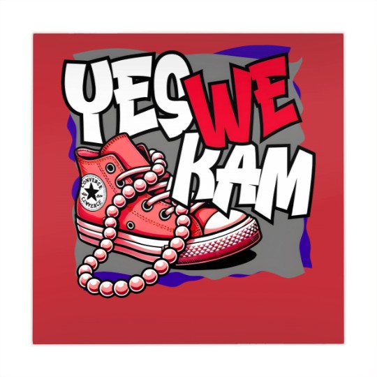 Discover Kamala Harris , Yes We Kam, red white and blue, Mahjong Mats