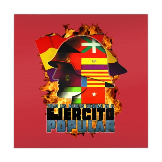 Discover Brigadas Internacionales No Pasaran Spanish Civil warr Red Star Raised Fist Revolution 3836 Mahjong Mats