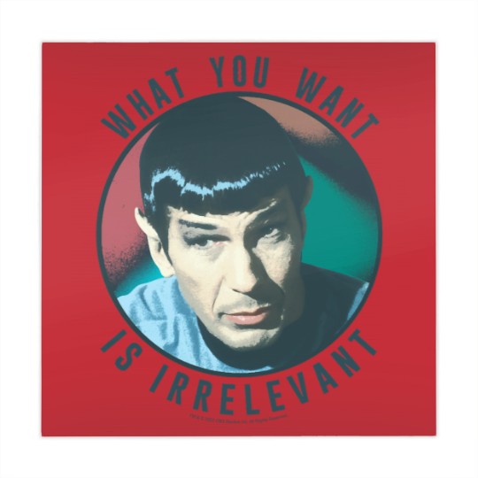 Discover The Original Series Spock What You Want Is Irrelevant Mahjong Mats