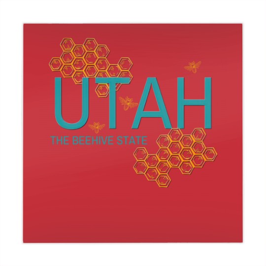Discover Utah The Beehive State Bee - Utah - Mahjong Mats