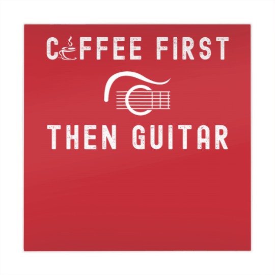 Discover coffee first then guitar funny coffee and guitar Mahjong Mats