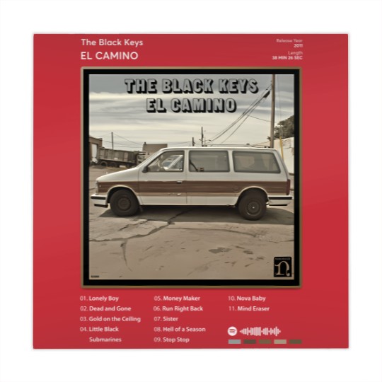 Discover 68 The Black Keys - El Camino Tracklist Album Mahjong Mats Mahjong Mats
