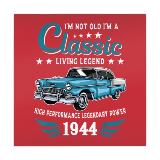 Discover vintage 1944 birthday car for legends born in 1944 Mahjong Mats