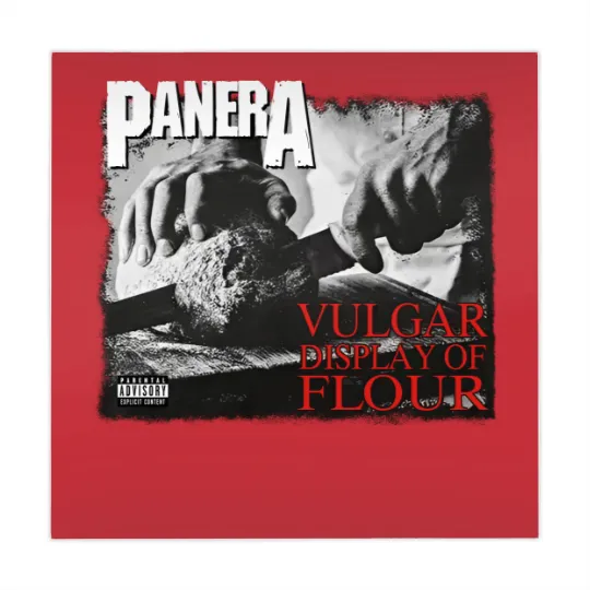 Discover PANERA Vulgar Display Of FLOUR Metal Band Parody Spoof Mayhem Skull Mahjong Mats