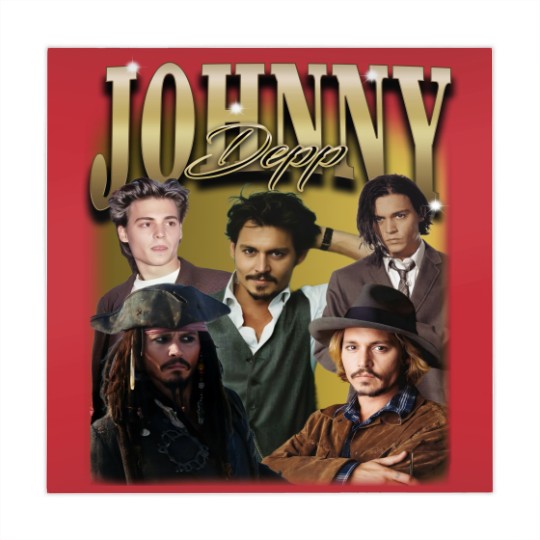 Discover Maglietta Johnny Depp retr, Johnny Depp pirata Mahjong Mats