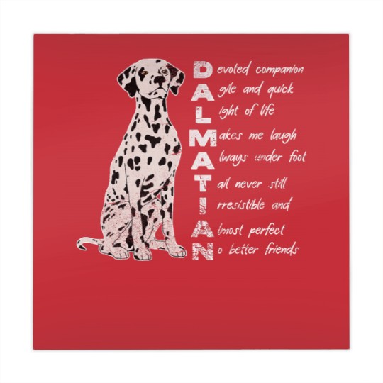 Discover Dalmatian Pet Meaning Dalmatian Mom Dalmatian Dad Distressed Mahjong Mats