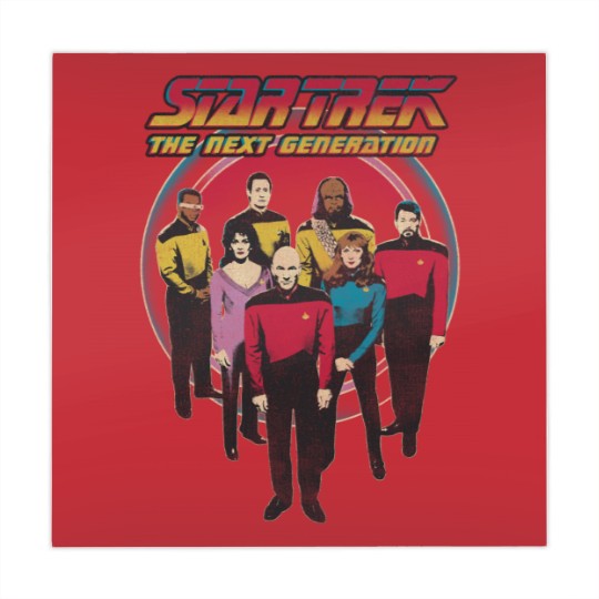 Discover Stars Trek The Next Generation Vintage Distressed Bridge Crew Mahjong Mats
