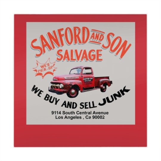 Discover Sanford and Son Salvage Worn Truck Mahjong Mats