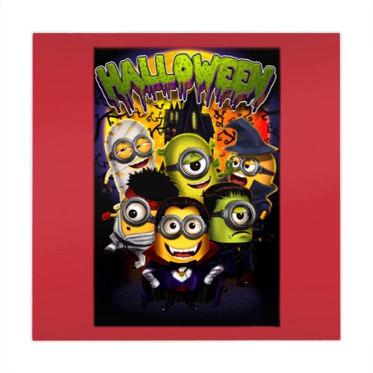 Discover Unisex Halloween Minions Jersey Short Sleeve Mahjong Mats
