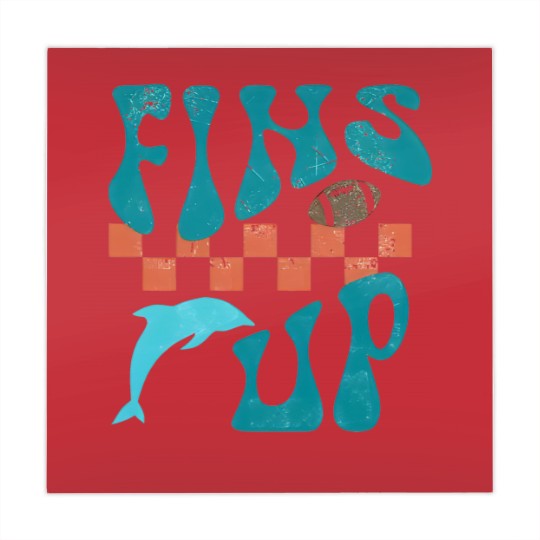 Discover Fins Up Mahjong Mats  Retro Miami Football Mahjong Mats Game Day Mahjong Mats Miami Sports Go Fins