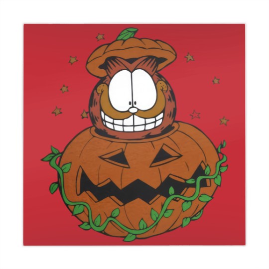 Discover Halloween Garfield Pumpkin Mahjong Mats, Halloween Pumpkin Garfield Cat Mahjong Mats