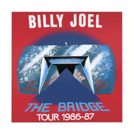 Discover Vintage Billy Joel The Bridge Tour 1986-1987 Concert Mahjong Mats