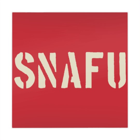 Discover SNAFU Funny Military Slang Design Stencil look le Mahjong Mats