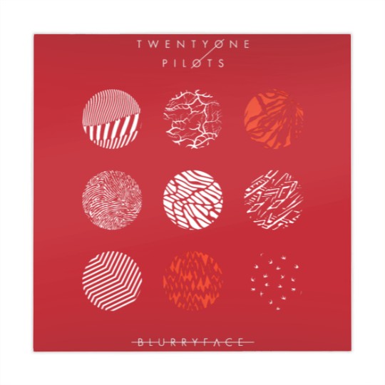Discover Pilotss band blurryface album logo Mahjong Mats