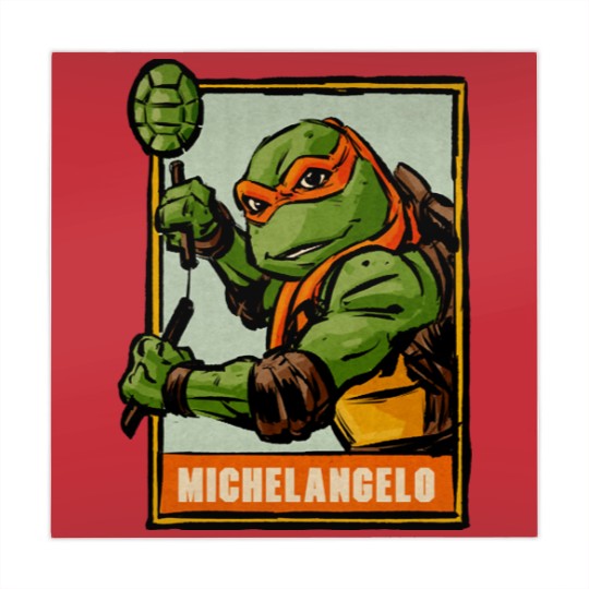 Discover Michelangelo Ninja Turtles Comic Vintage Mahjong Mats,