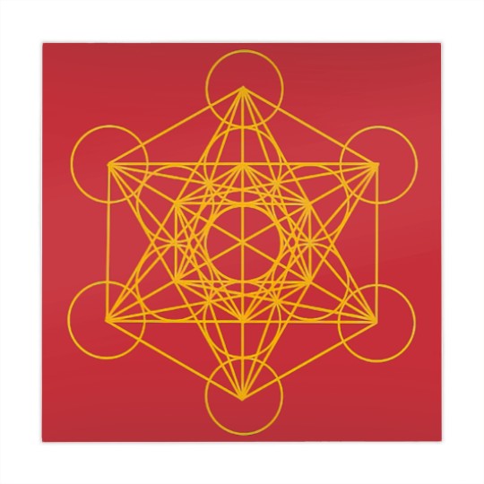 Discover Metatron Cube Gold Mahjong Mats