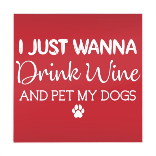 Discover Funny Wine And Dogs Lovers - Wine - Mahjong Mats