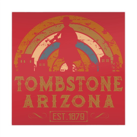 Discover tombstone Arizonna az retro style wild west gift Mahjong Mats