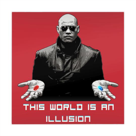 Discover The World is an Illusion Mahjong Mats, The Matrix, Red Pill, Blue Pill