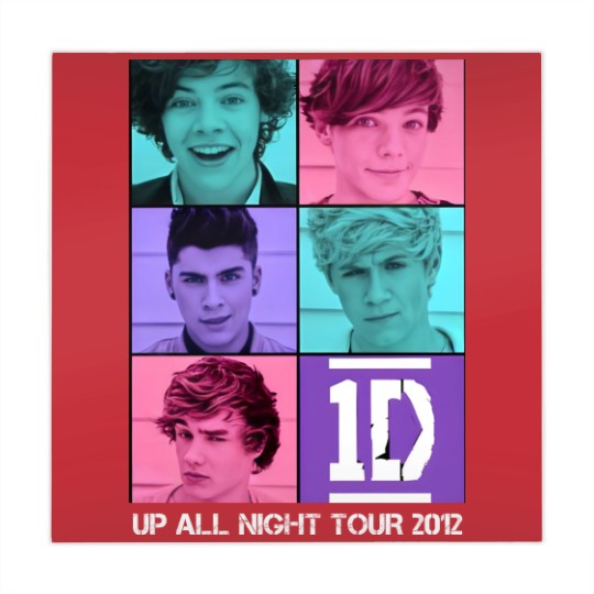 Discover Up All Night Tour 2012 Harry selfie One direction Mahjong Mats Merch