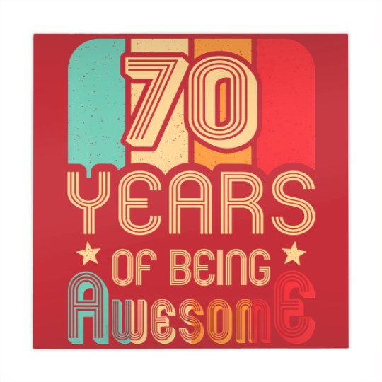 Discover 70 years of being awesome 70 years old 70th birthday Mahjong Mats