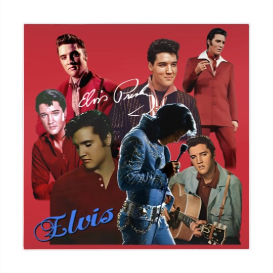 Discover Inspired Elvis Presley Graphic Signature T- Mahjong Mats Gift For Fan
