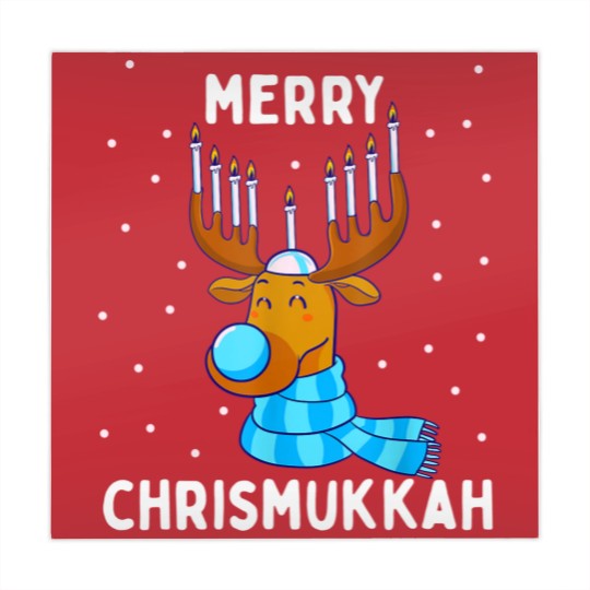 Discover Merry Chrismukkah Jewish Christmas Hanukkah Reindeer Menorah Mahjong Mats