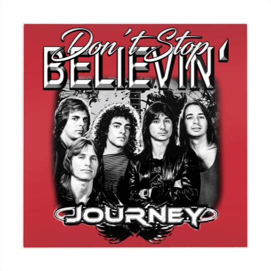 Discover Journey Rock Band 90s Mahjong Mats, Bootleg Music Don't Stop Believin' Vintage
