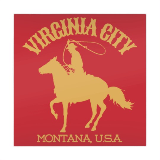 Discover Vintage-Style Virginia City Montana U.S.A. - Gold - CowboyWesternWild West Mahjong Mats