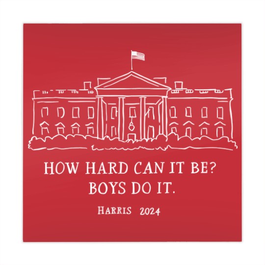 Discover How Hard Can it Be? Boys Do it Kamala Harris 2024 Mahjong Mats