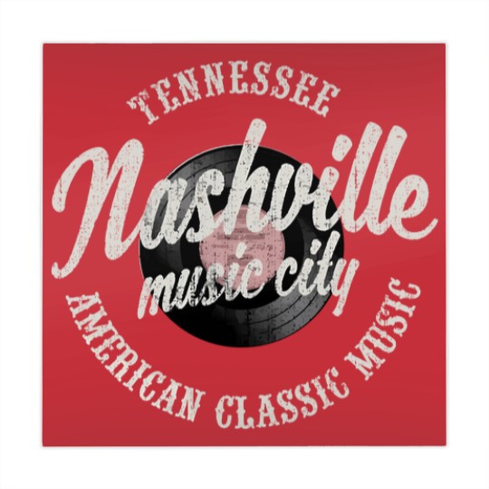 Discover Nashville Music City Vinyl Vintage Mahjong Mats