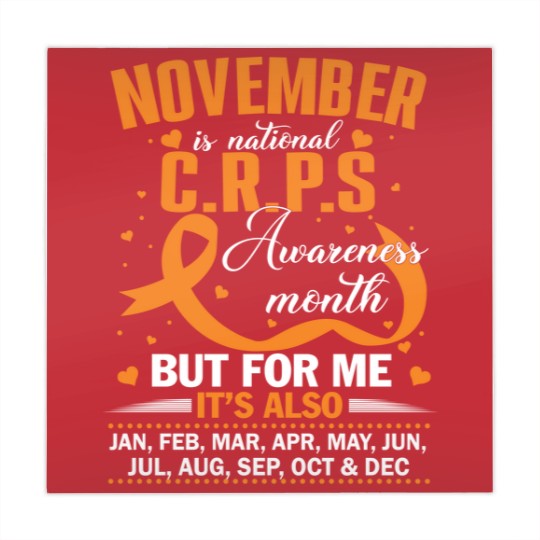 Discover In November We Wear Orange Ribbon CRPS Awareness Month / Day Mahjong Mats