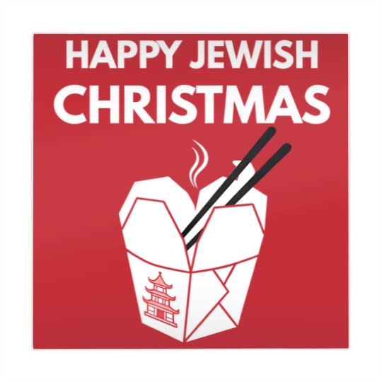 Discover Happy Jewish Christmas Mahjong Mats Chinese Takeout- Hanukkah Mahjong Mats